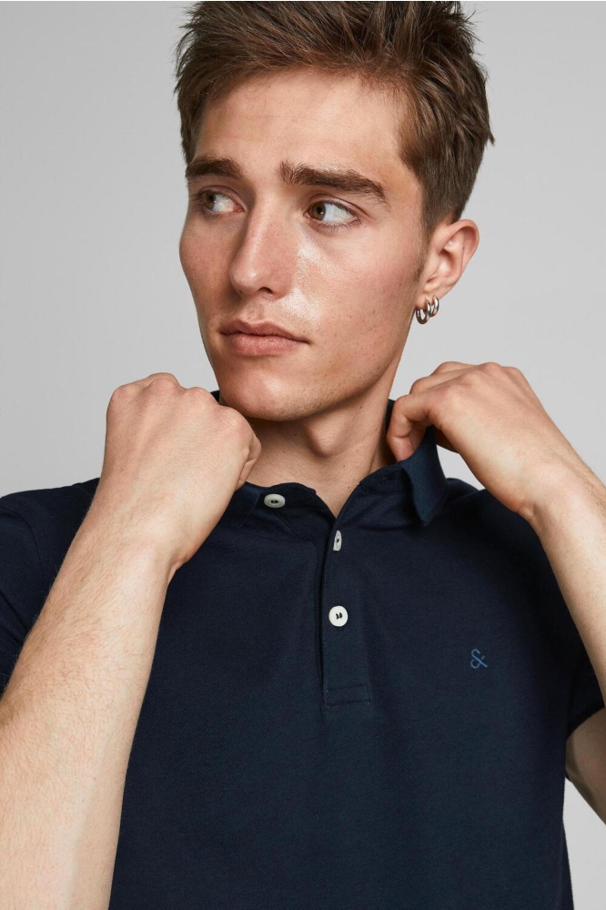 JJEPAULOS POLO SS NOOS 12136668 Dark Navy